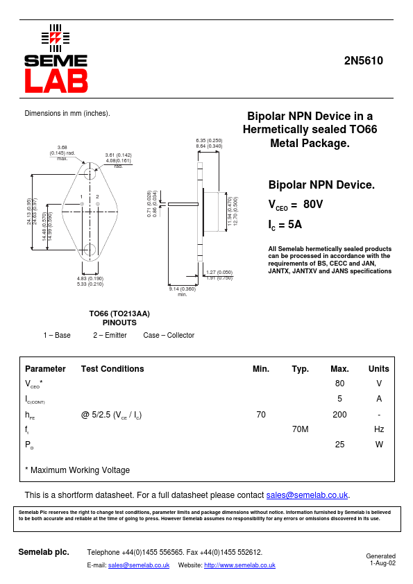 2N5610