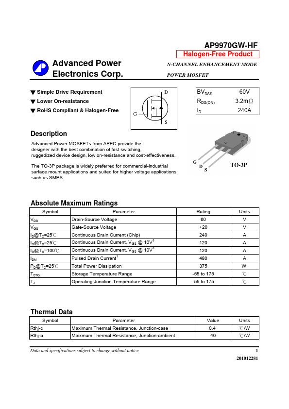 AP9970GW-HF