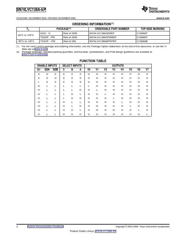 SN74LVC138A-EP