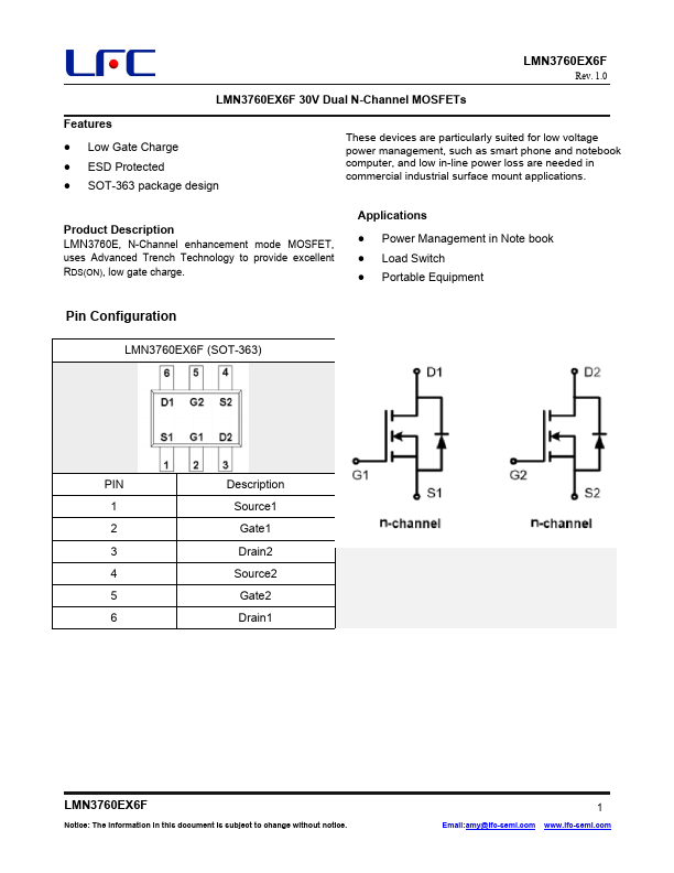LMN3760EX6F Datasheet Preview