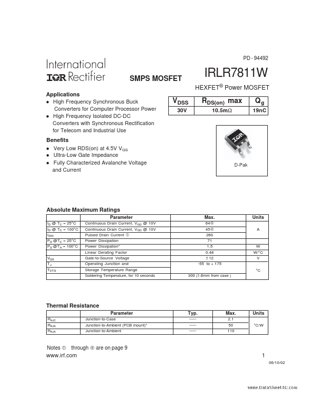 IRLR7811W