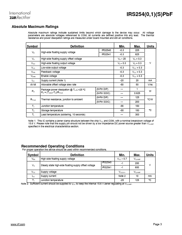 IRS2541SPBF