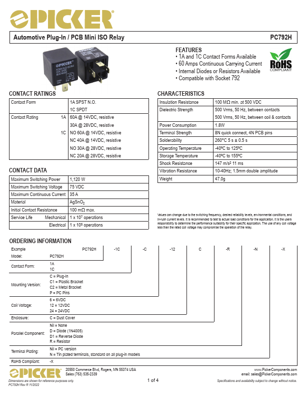 PC792H Datasheet Preview
