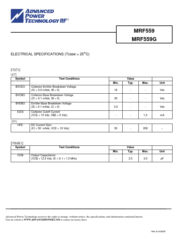 MRF559G