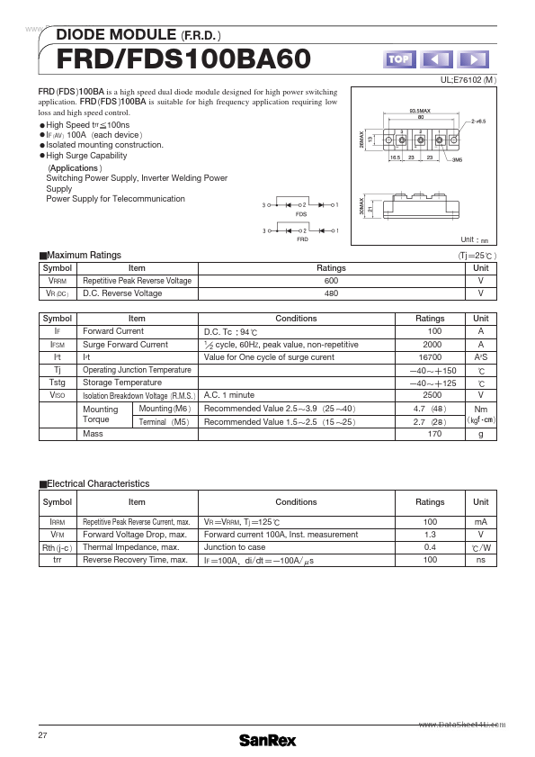 FDS100BA60