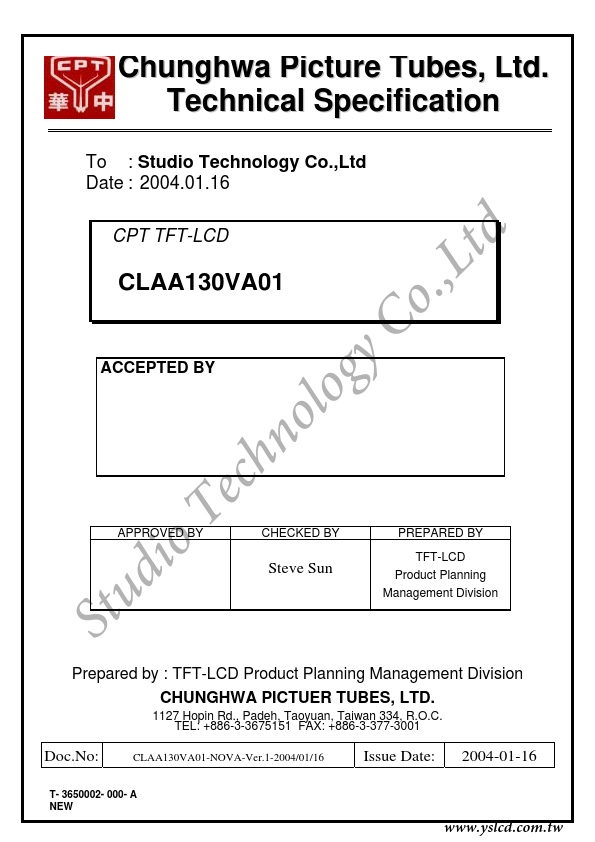 CLAA130VA01