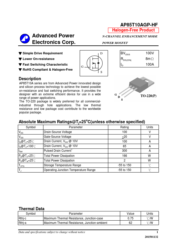 AP85T10AGP-HF