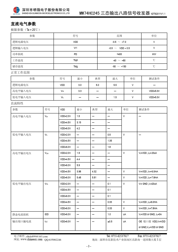 MW74HC245