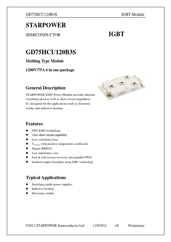GD75HCU120B3S Datasheet Preview