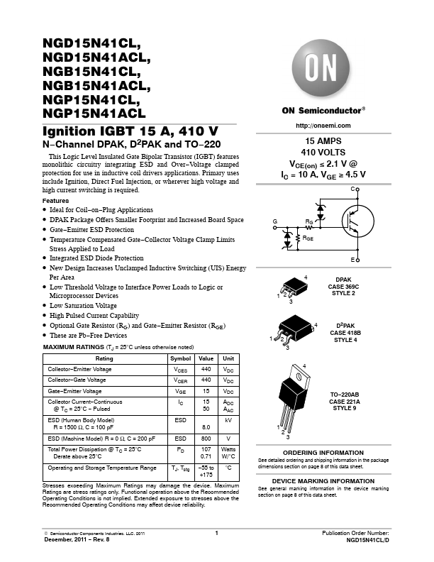 NGP15N41ACL