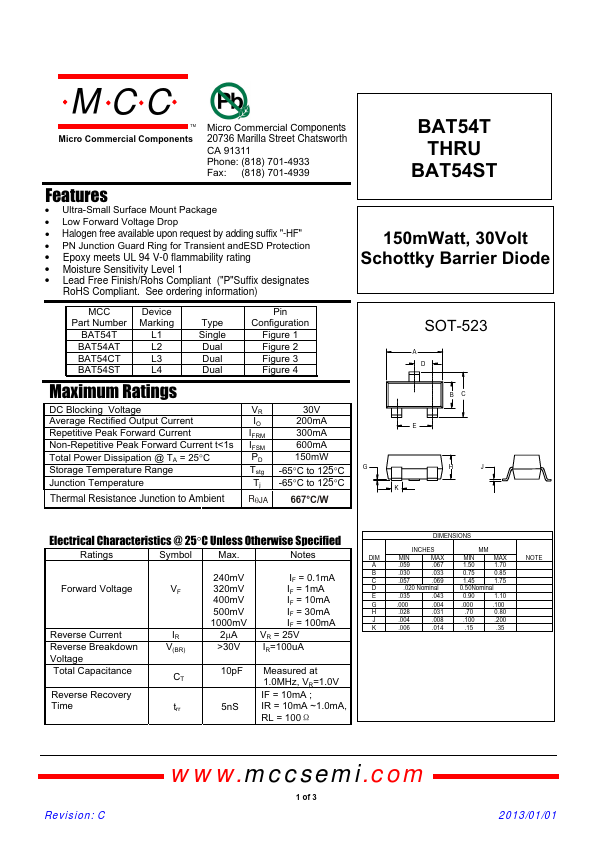 BAT54T