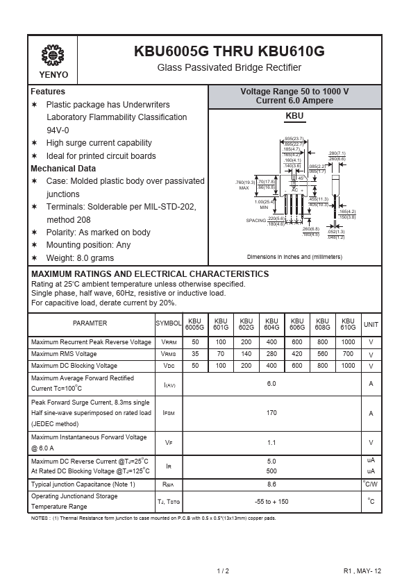 KBU602G