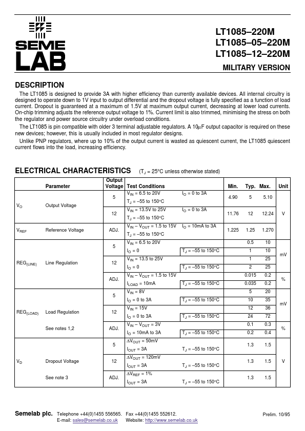 LT1085-12-220M