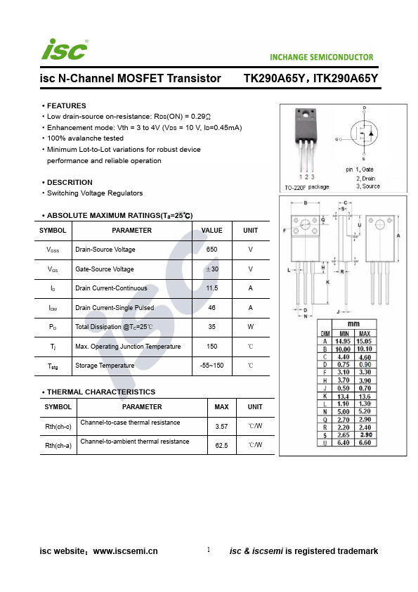 TK290A65Y