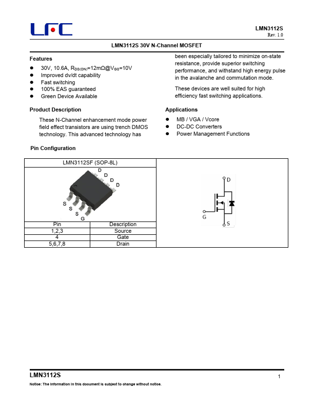 LMN3112S Datasheet Preview