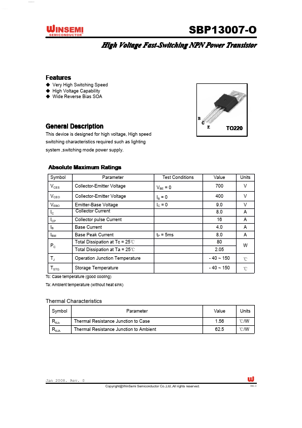 SBP13007-O