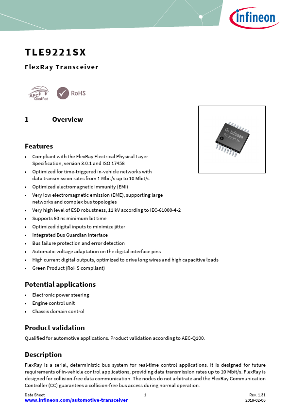 TLE9221SX Datasheet Preview