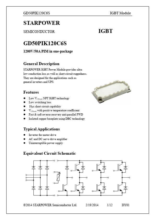 GD50PIK120C6S Datasheet Preview