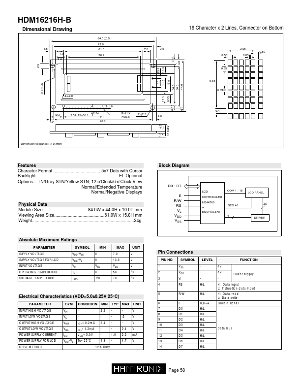 HDM16216H-B