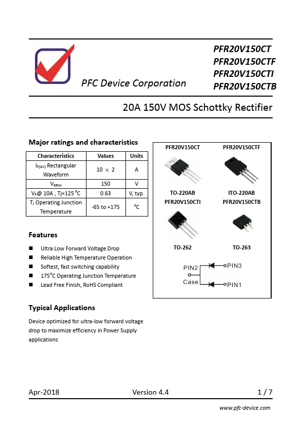 PFR20V150CTB