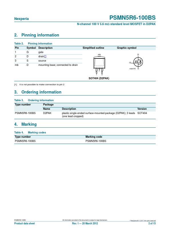 PSMN5R6-100BS