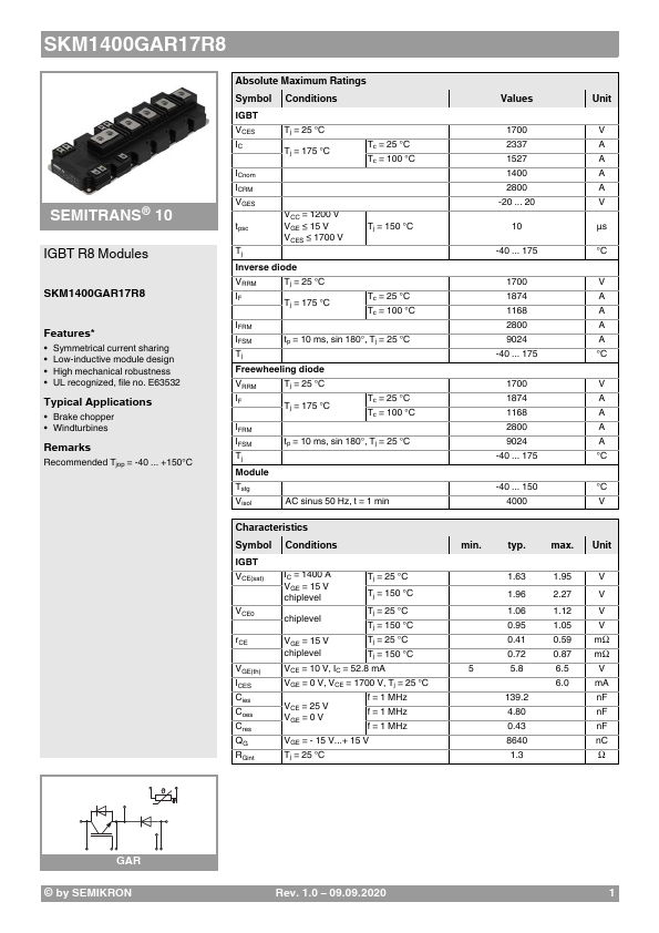 SKM1400GAR17R8