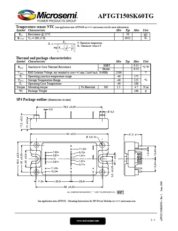 APTGT150SK60TG