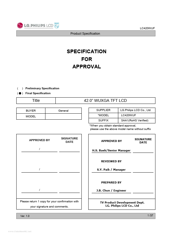 LC420WUF-SAA1