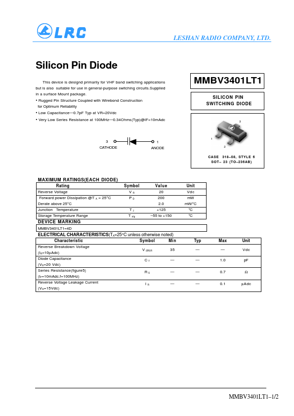 MMBV3401LT1