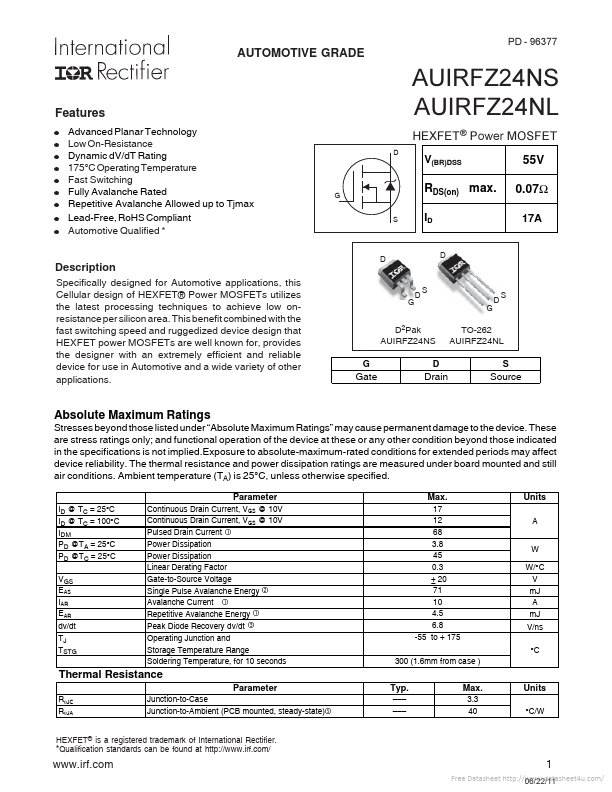 AUIRFZ24NL