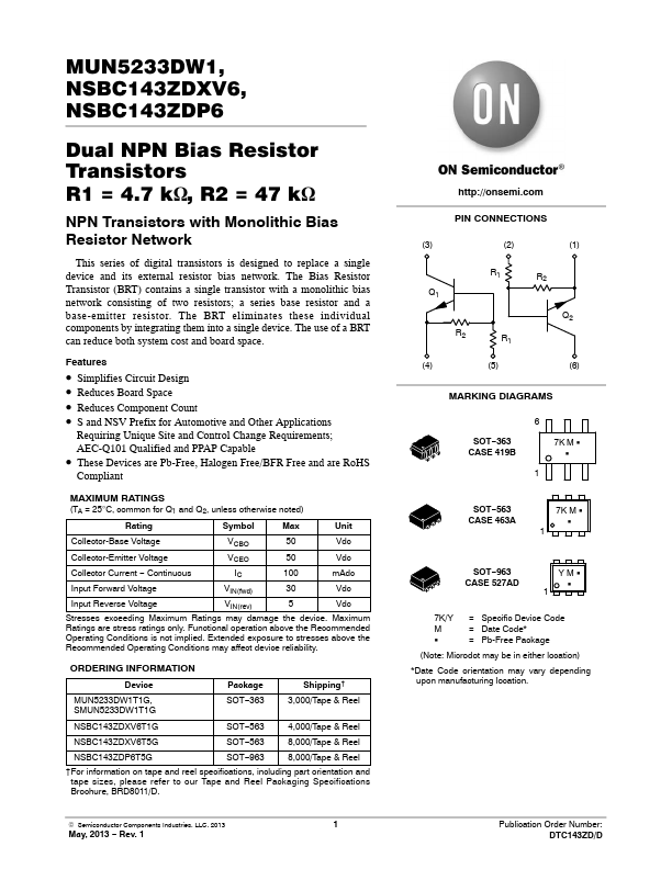 NSBC143ZDXV6T1G