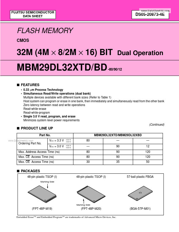 MBM29DL322BD-90