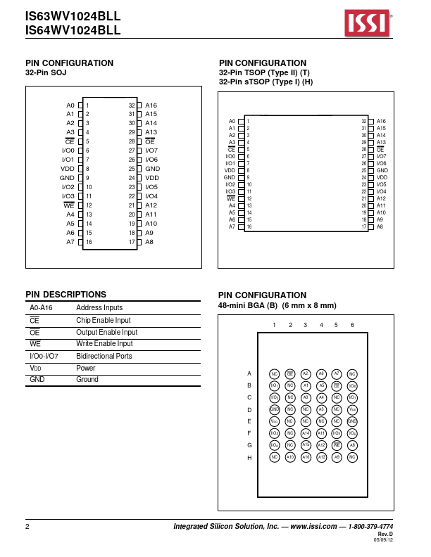 IS63WV1024BLL