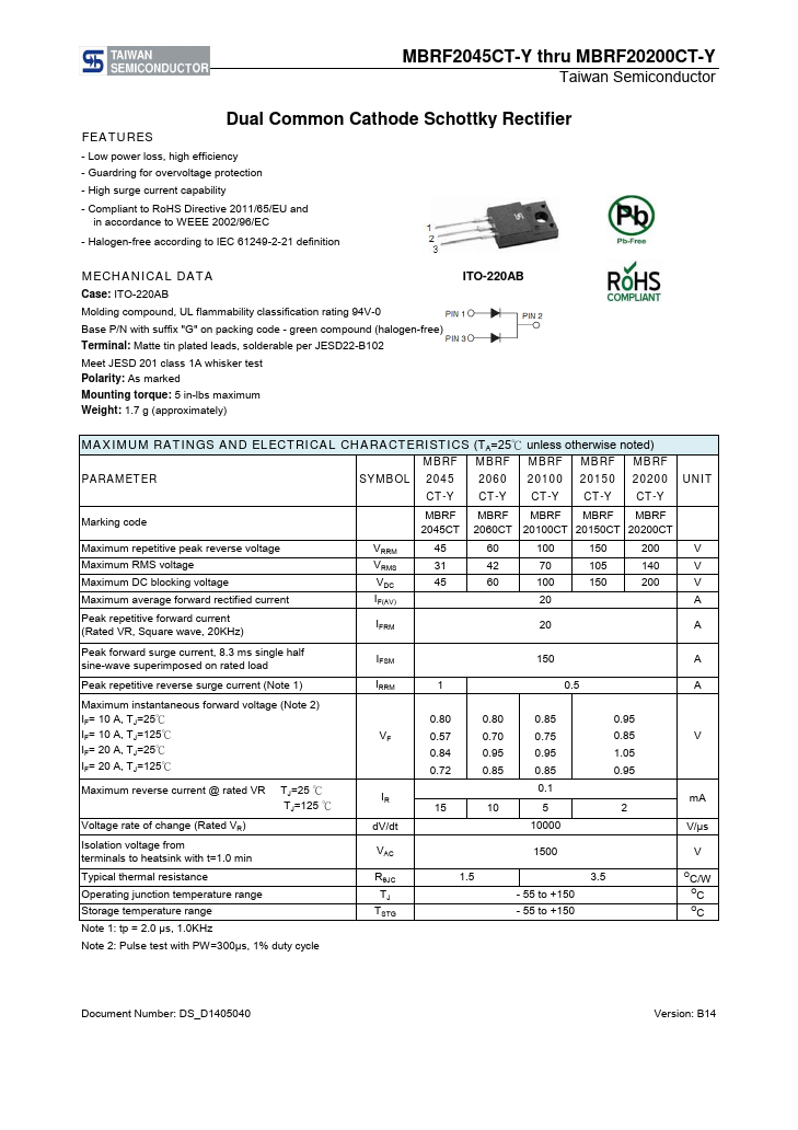 MBRF20200CT-Y