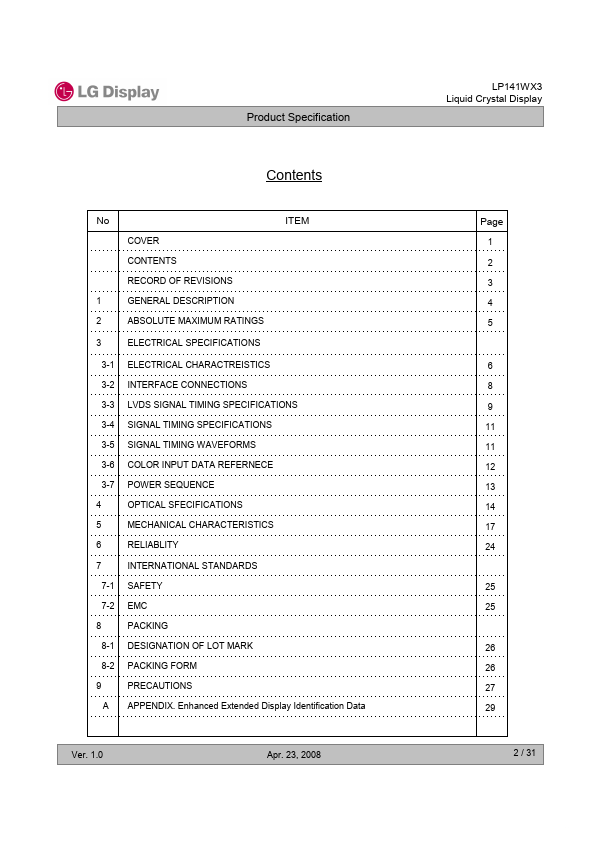 LP141WX3-TLQ1