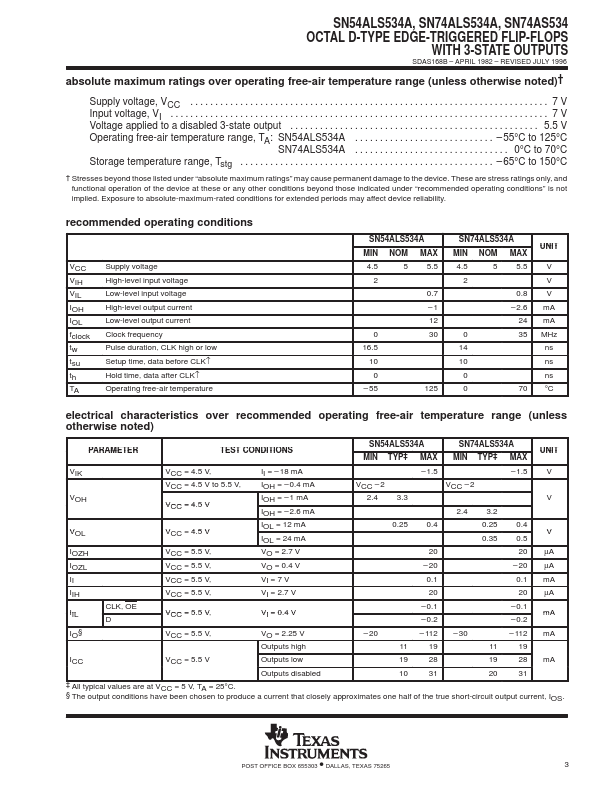 SN74ALS534A