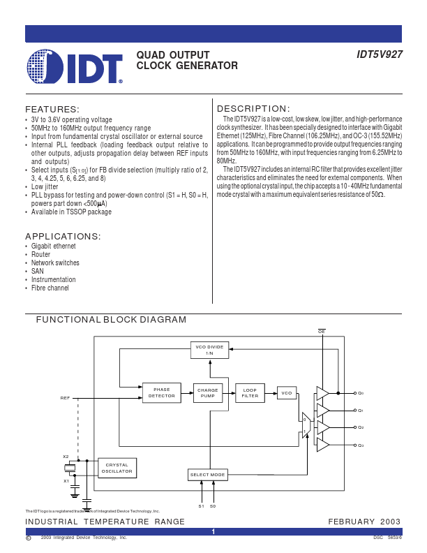 IDT5V927