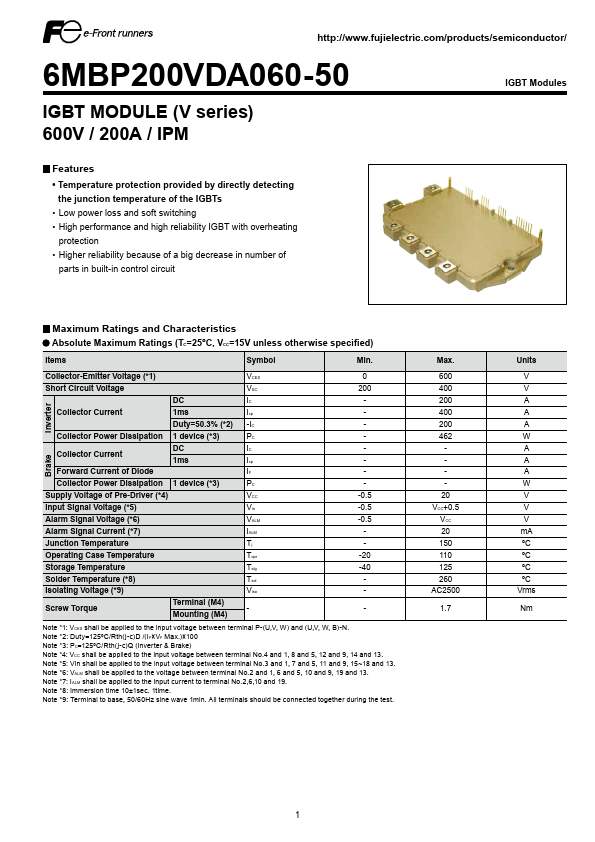 6MBP200VDA060-50