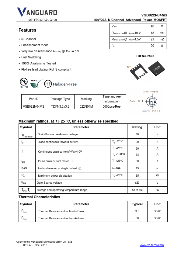 VSB022N04MS