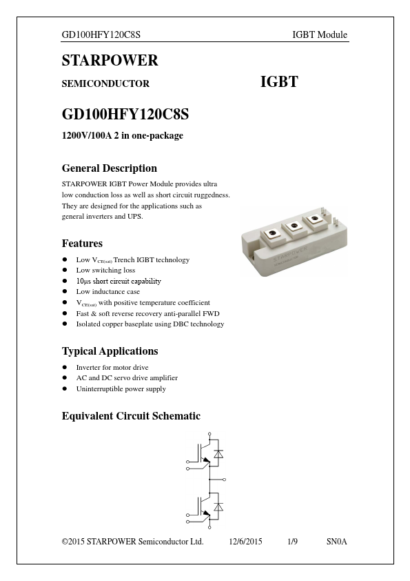 GD100HFY120C8S Datasheet Preview