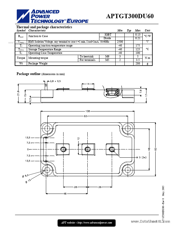 APTGT300DU60