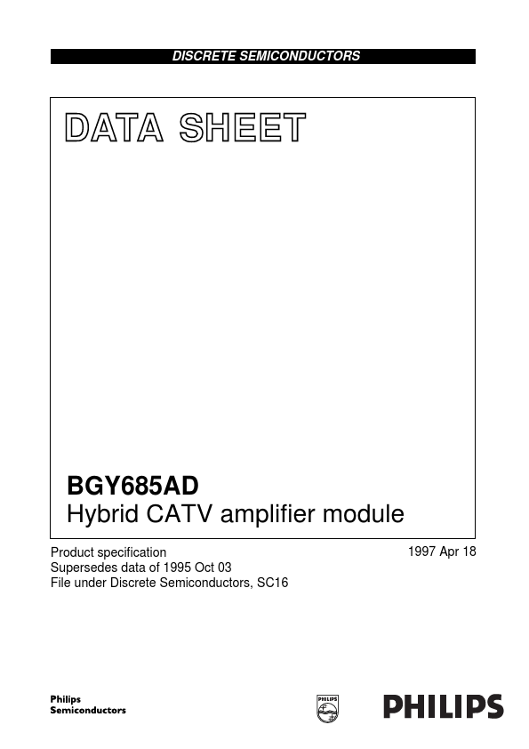 BGY685AD Datasheet Preview