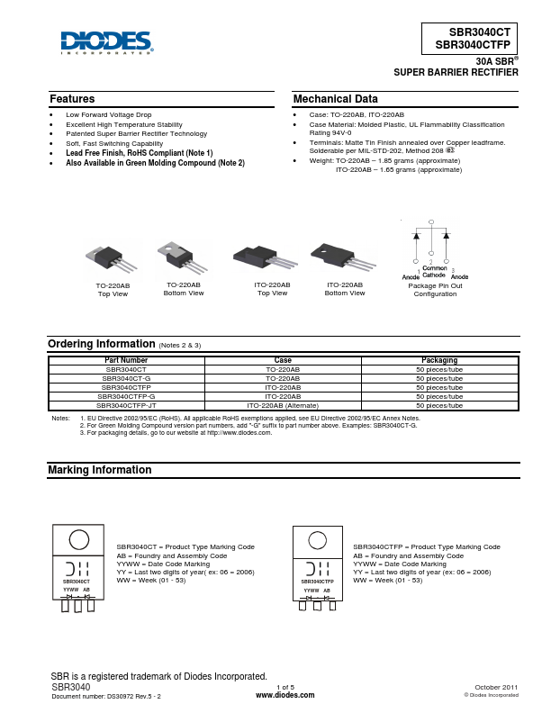 SBR3040CTFP