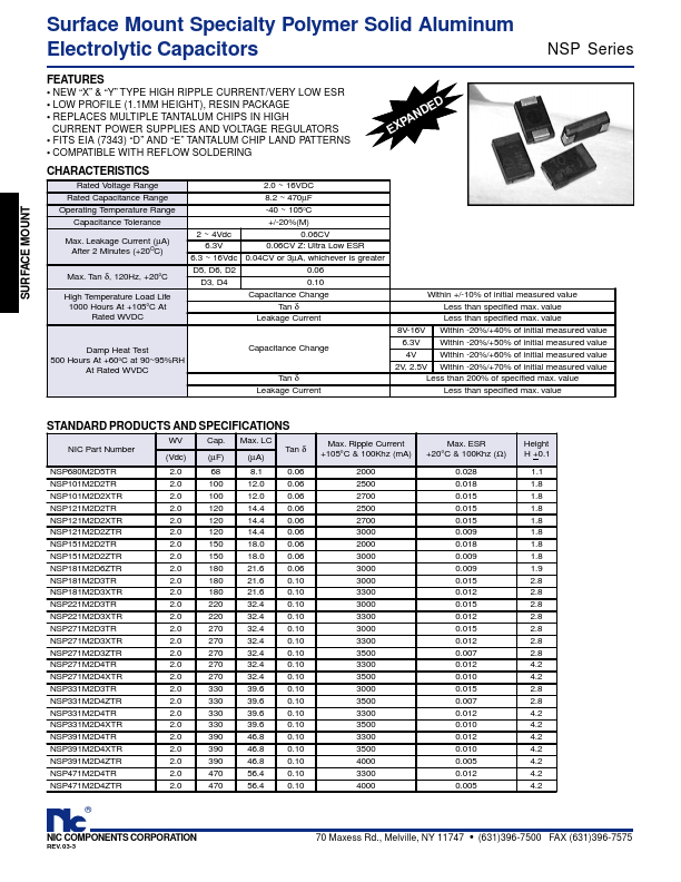 NSP121M2.5D2TR