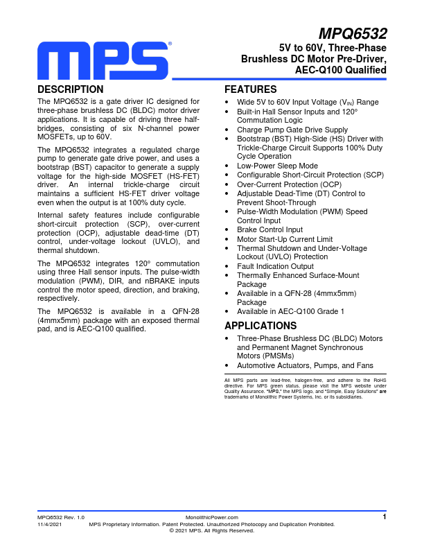 MPQ6532 Datasheet Preview
