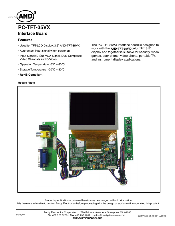 PC-TFT-35VX