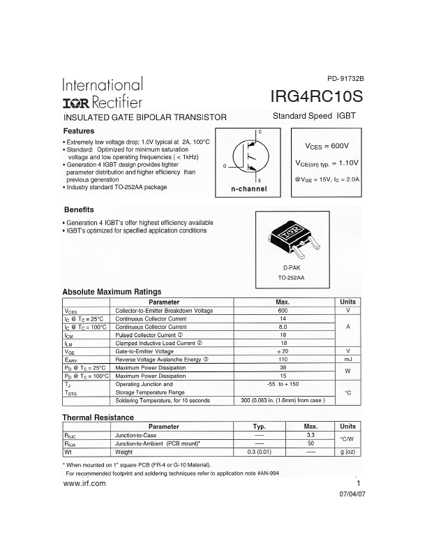 IRG4RC10S