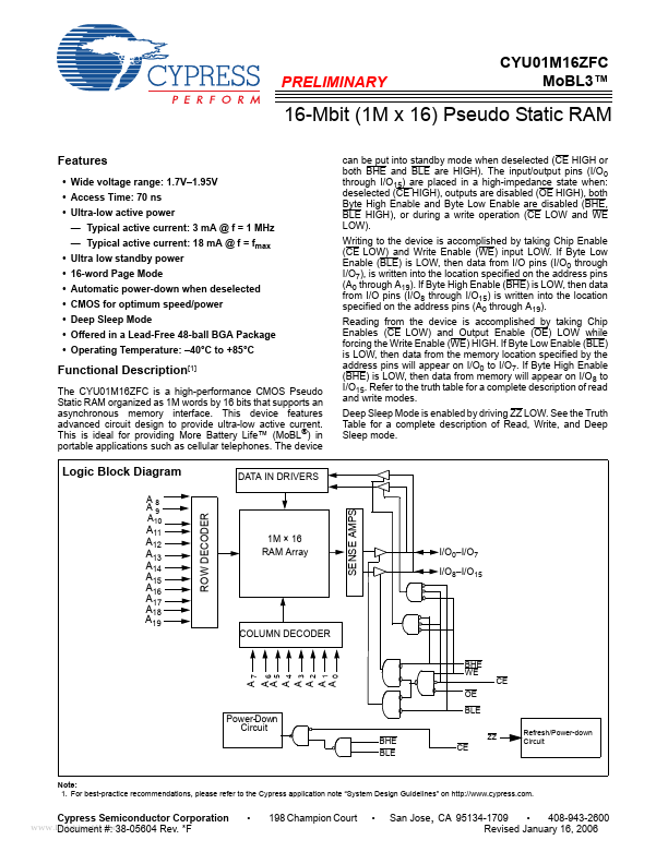 CYU01M16ZFC