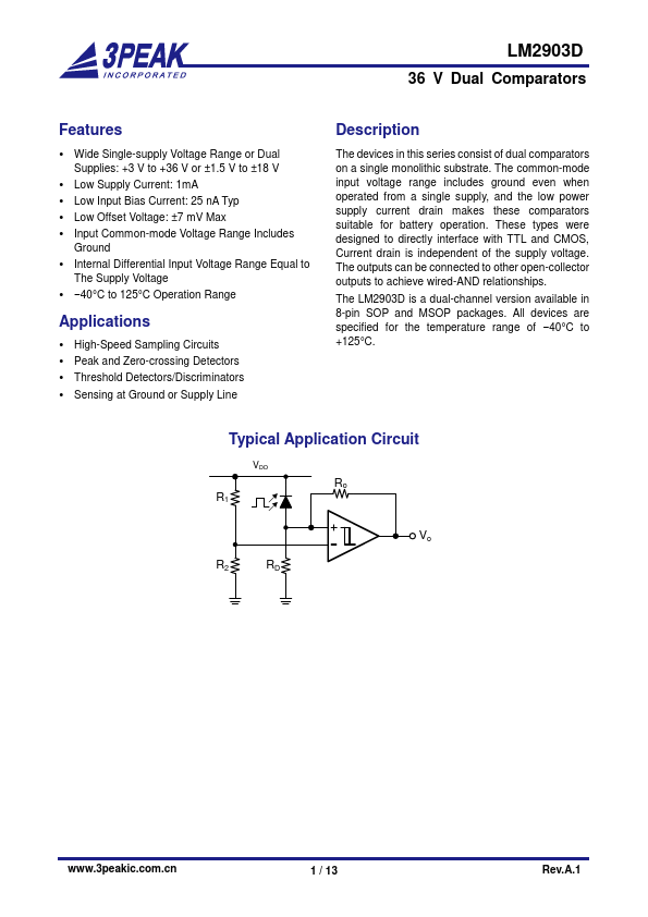 LM2903D Datasheet Preview
