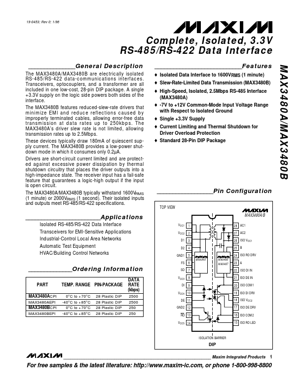 MAX3480A